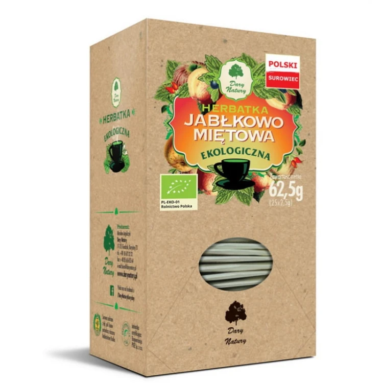 Herbatka Jabłkowo-miętowa EKO 25x2,5g