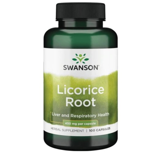 Licorice Root (korzeń lukrecji) 450mg 100 kaps.