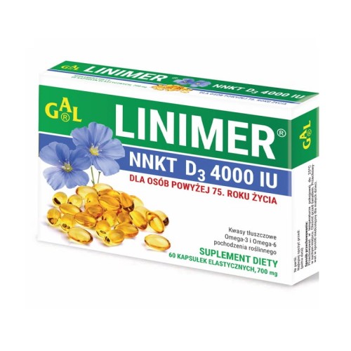 Linimer NNKT D3 4000IU 60 kaps.