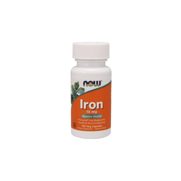 Iron Bisglycinate (Chelat Żelaza) 18mg 120 kaps.