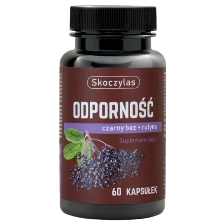 Skoczylas Odporność Czarny bez + rutyna 60 kaps.