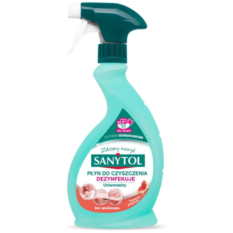 Sanytol Uniwersalny spray płyn do czyszczenia dezynfekuje o zapachu grapefruita 500ml